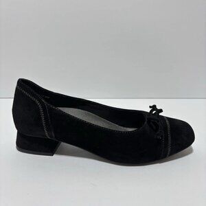 David Tate Women’s Harriot Black Block Heel Pumps, Size 11 WW